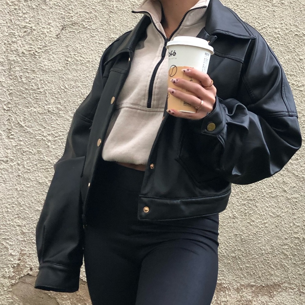 Prettylittlething faux leather jacket - Picture 2 of 8